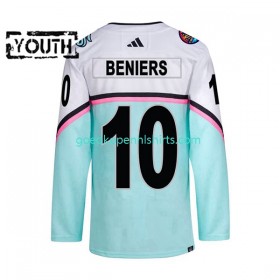 Seattle Kraken MATTY BENIERS 10 2023 All-Star Adidas Wit Authentic Shirt - Kinderen